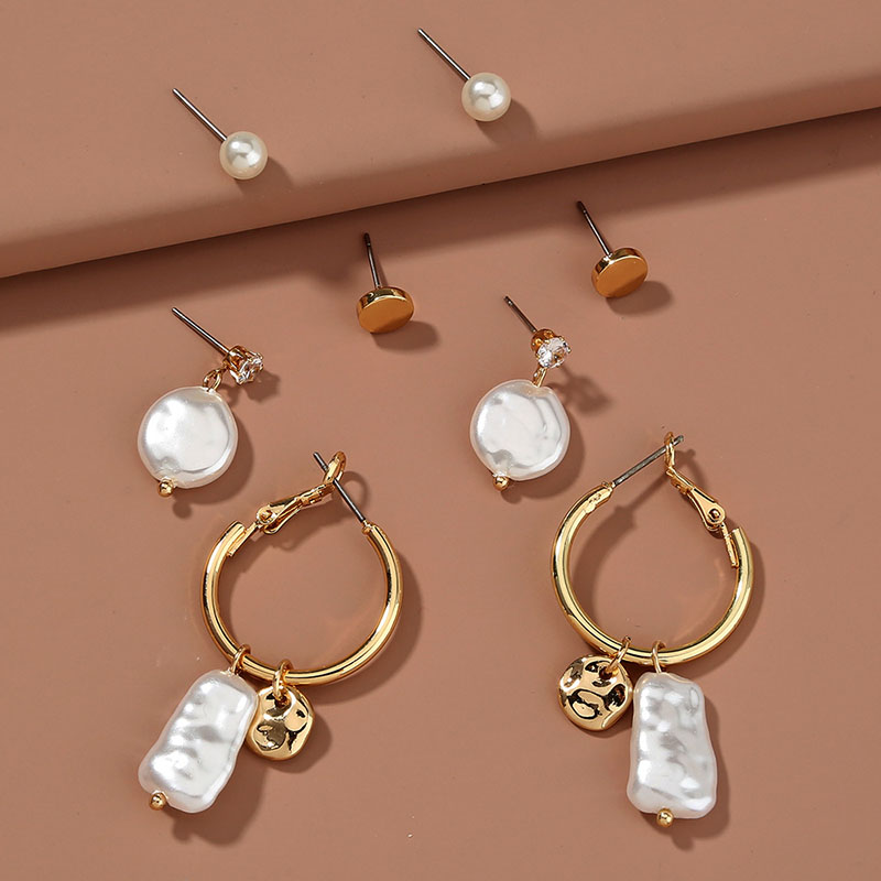 Wholesale Fashion Personality Combination Set Earrings Multi-element Matching Earrings