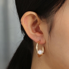Wholesale Shaped Design Light Luxury Irregular Pearl Earrings