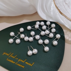 Japan And Korea Simple Pearl Temperament Anti-allergy S925 Silver Needle Earrings Manufacturer
