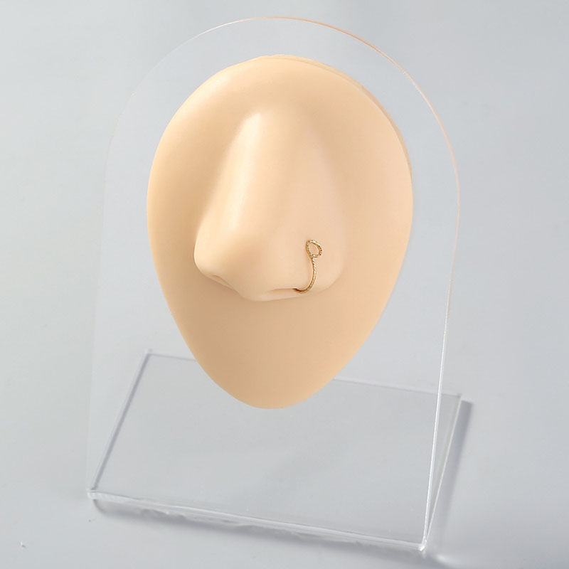 Stainless Steel Nose Clip Simple Nose Ring Hand-wound Piercing Nose Studs Supplier