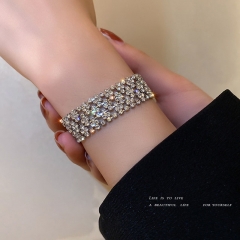 Wholesale Full Of Diamonds Wide Version Of The Bracelet Exaggerated Personality Bracelet