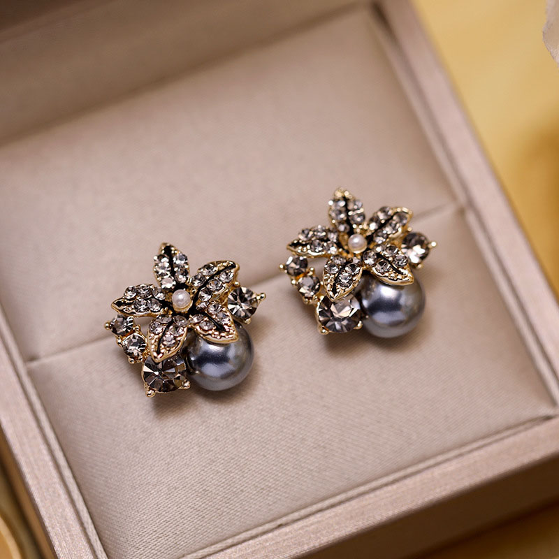 Starfish Pearl Flower Earrings Delicate Silver Needle Earrings Stud Earrings Supplier