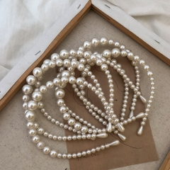 Korean Pearl Hair Band Simple Fashion Hair Card French Supplier