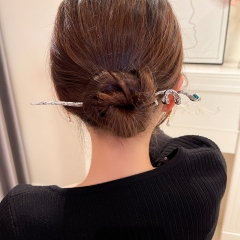Wholesale Jewelry Diamond-set Snake Hairpin Personality Fashion Temperament Hairpin Simple