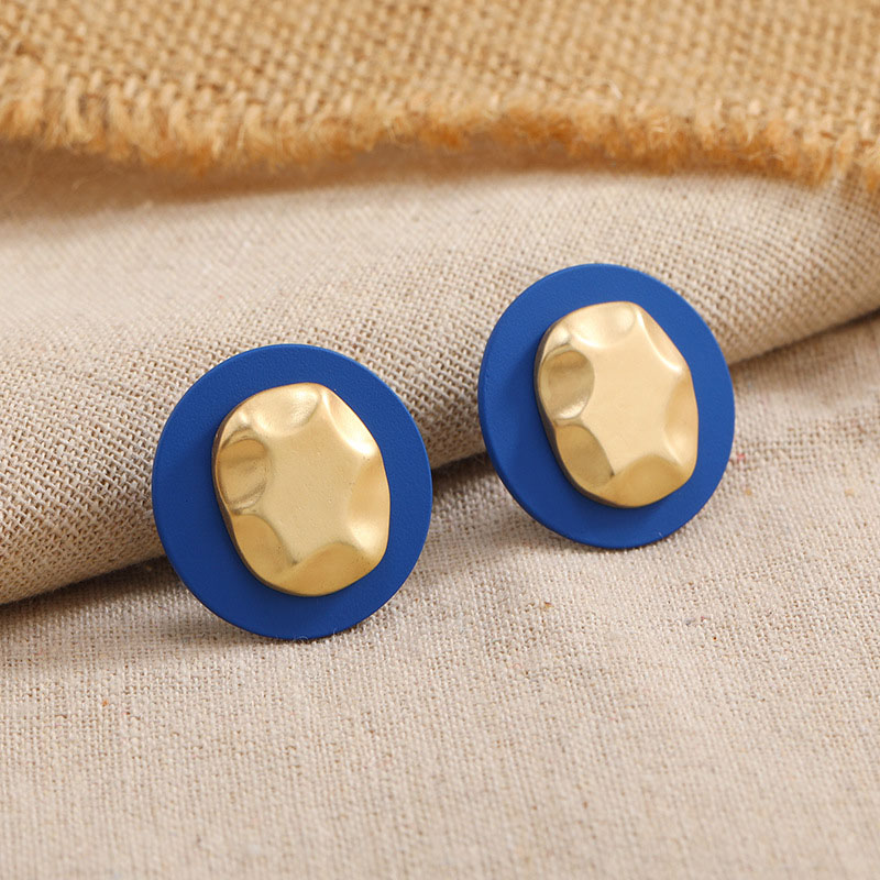 Minimalist Japanese And Korean Cute Plastic Gold-plated Creative Earrings Distributor