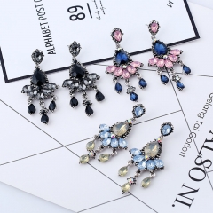Bohemian Zinc Alloy With Diamonds Crystal Earrings Fashion Distributor