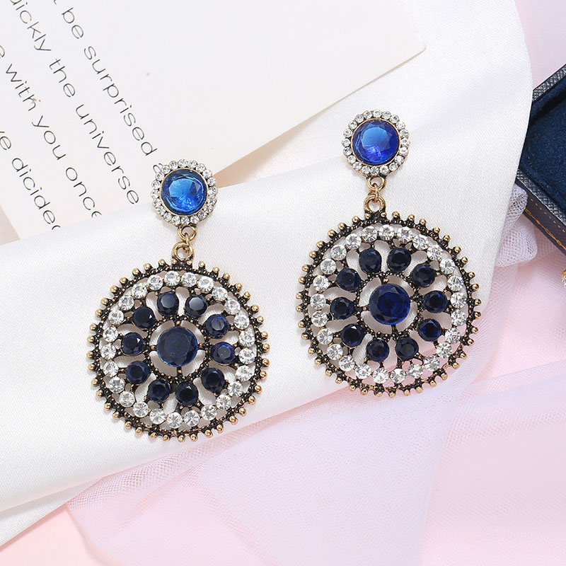 Fashion Vintage Bohemian Ethnic Full Diamond Earrings Distributor