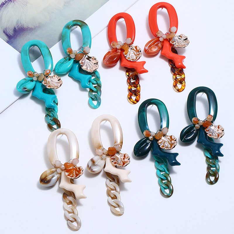 Fashion Big Shell Coral Multi-layer Bohemian Exaggerated Earrings Manufacturer
