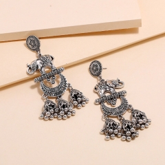 Fashion Vintage Bohemian Ethnic Personality Exaggerated Elephant Bell Earrings Manufacturer
