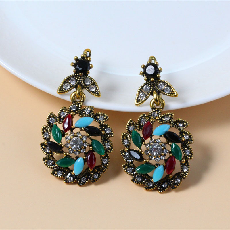 Vintage Fashion Classical Ethnic Exaggerated Long Bohemian Court With Diamond Earrings Manufacturer