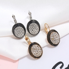 Trendy Oval With Diamond Geometric Fashion Vintage Simple Bohemian Earrings Distributor
