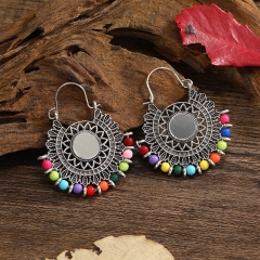 Bohemian Round Indian Vintage Personality Colorful Earrings Manufacturer