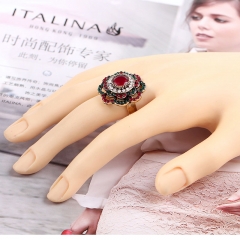 Popular Vintage Opening Bohemian Openwork Flower Ring Distributor