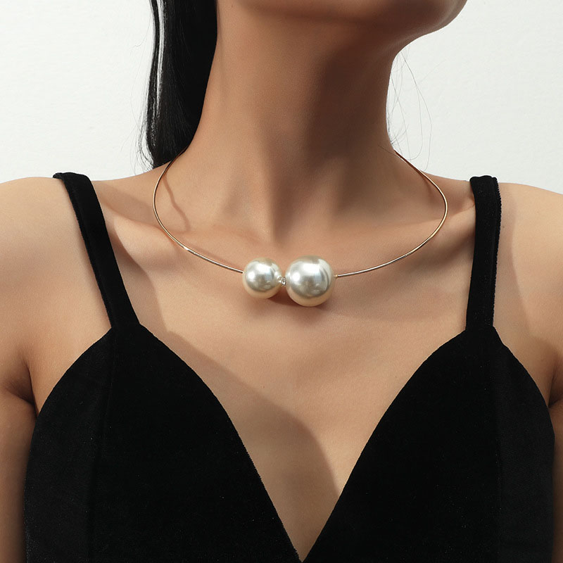 Pearl Opening Fashion Ol Simple Diamond Encrusted Necklace Bohemian Necklace Distributor