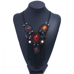 Fashion Personality Creative Exaggerated Tassel Simple Vintage Bohemian Ethnic Necklace Manufacturer