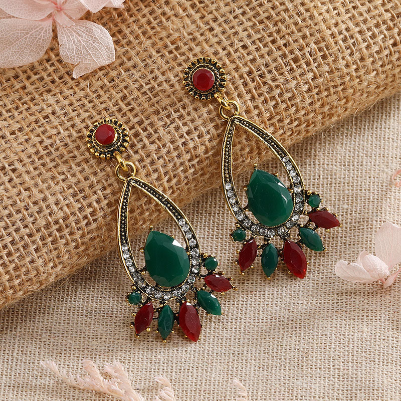 Bohemian Ethnic Long Tassel Vintage Alloy Earrings With Diamonds Manufacturer