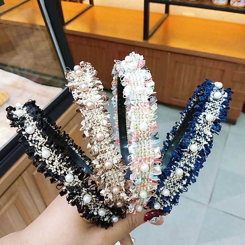 Wholesale Jewelry Korean Version Of The Cute Japanese Pearl Non-slip Headband