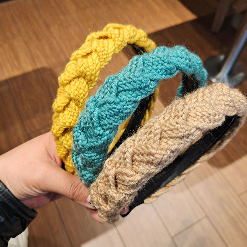 Woolen Weave Korean Knitting Handmade Fashion Non-slip Headband Distributor