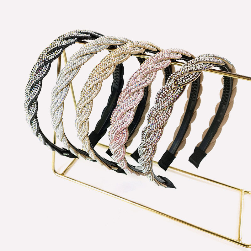 Personalized Woven String Pearl Fashion Wave Temperament Headband South Korea Distributor