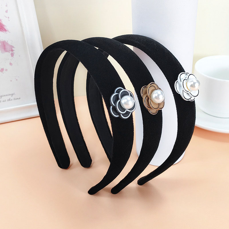 Camellia Alloy Hair Band Vintage Pearl Simple And Exquisite Distributor