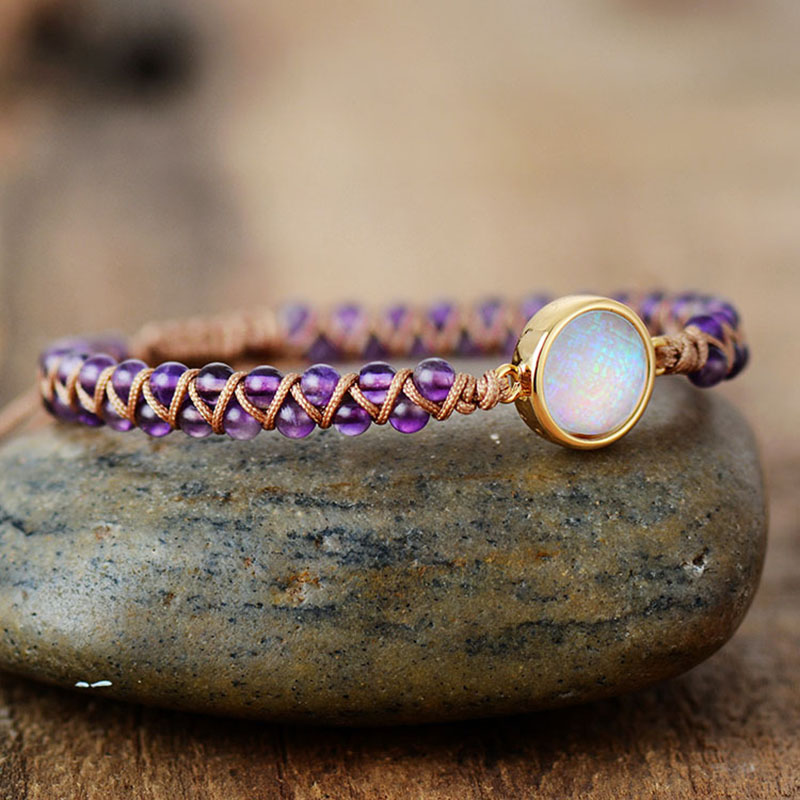 Amethyst Opal Double Braided Bohemian Bracelet	 Manufacturer