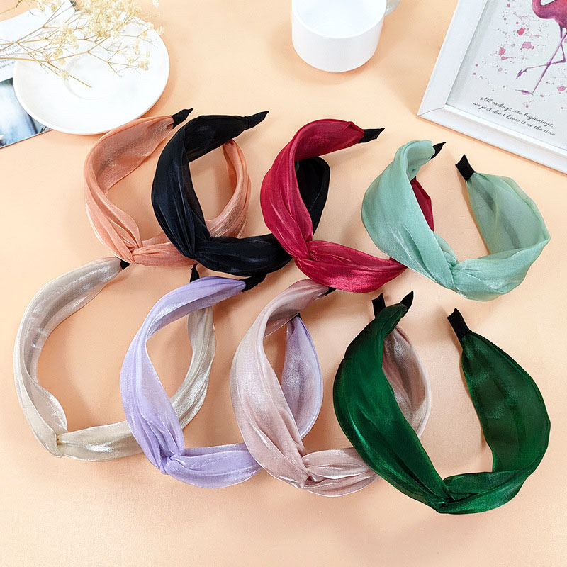 Korean Wide Version Of Cross Simple Fabric Headband Distributor