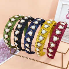 Korean Version Of The French Pearl Retro Hand-wrapped Headband Distributor