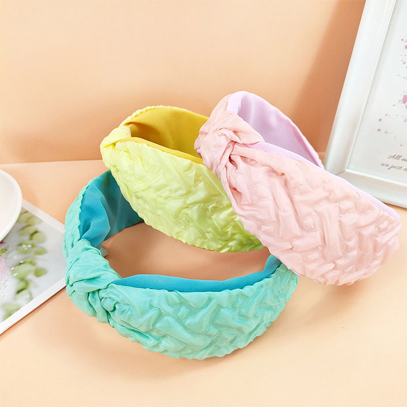 Pleated Bubble Knotted Summer Light Luxury Headband Fashion Cloth Distributor