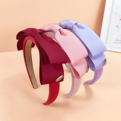 Bow Simple Fashion Candy Color Sponge Headband Korean Version Distributor