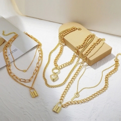 Wholesale Love Heart-shaped Collarbone Chain Necklace