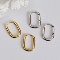 Wholesale Oval Earrings With Metal Geometric Lines Minimalist U-shaped Earrings	 Vendors