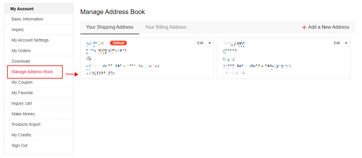 Manage Address Book