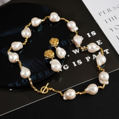 Pearl Earrings French 18k Fashion Studs	 Distributor