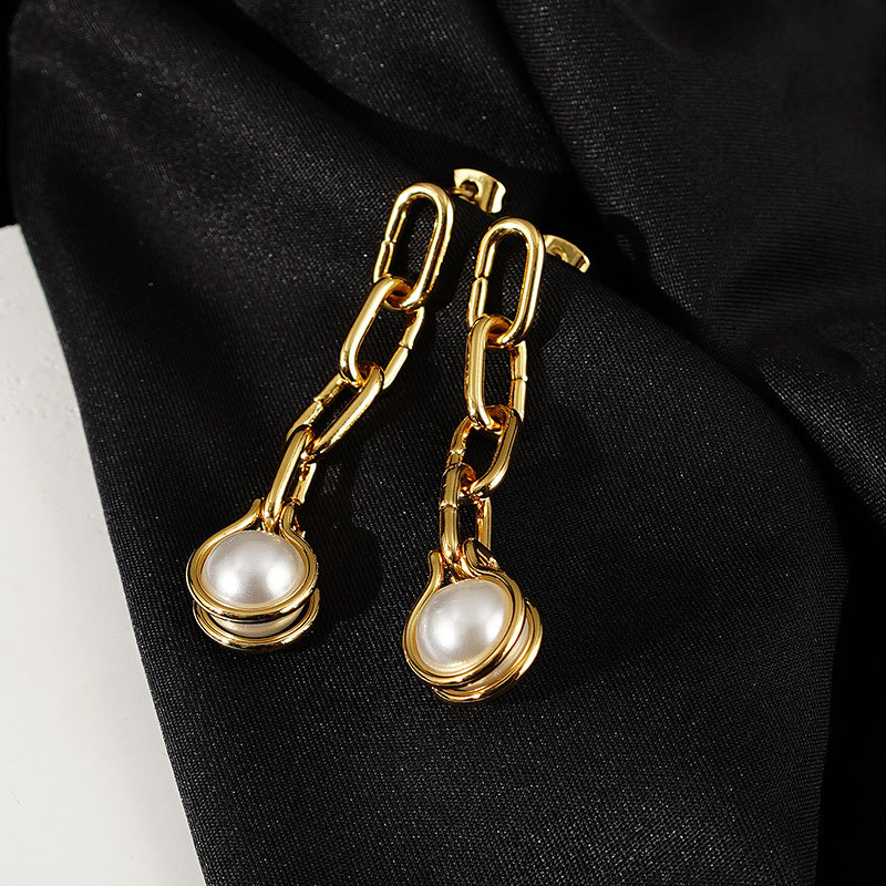 Pearl Earrings Fashion 18k Long Chain Earrings	 Distributor
