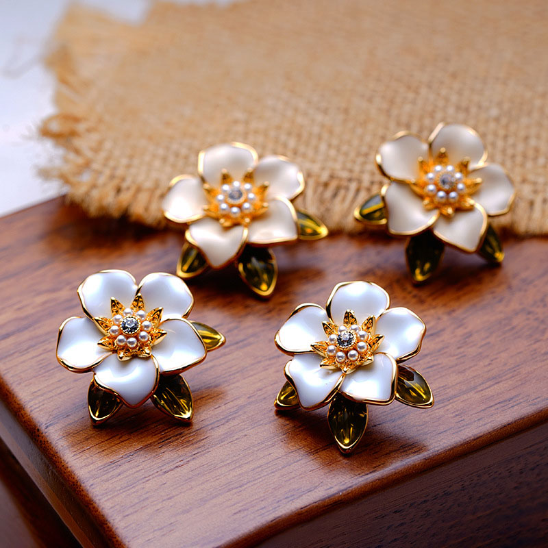 Fashion Earrings Pearl Flower Earrings	 Vendors