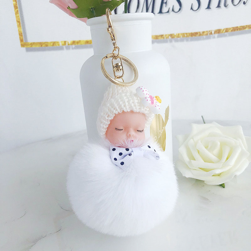 Cute Plush Sleepy Doll Car Pendant Bag Key Chain