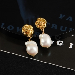 Pearl Earrings Fashion Flower Earrings	 Distributor