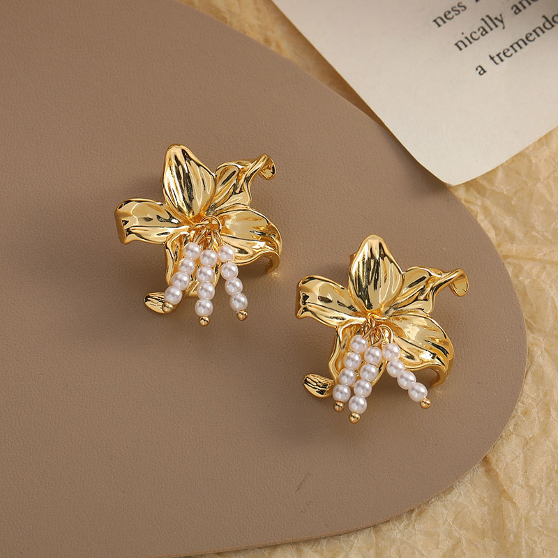 Pearl Earrings Fashion Flower Earrings	 Supplier