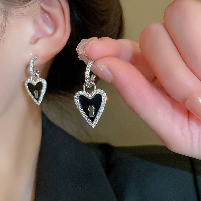 Love Heart Earrings Enamel Oil Drop Earrings	 Supplier