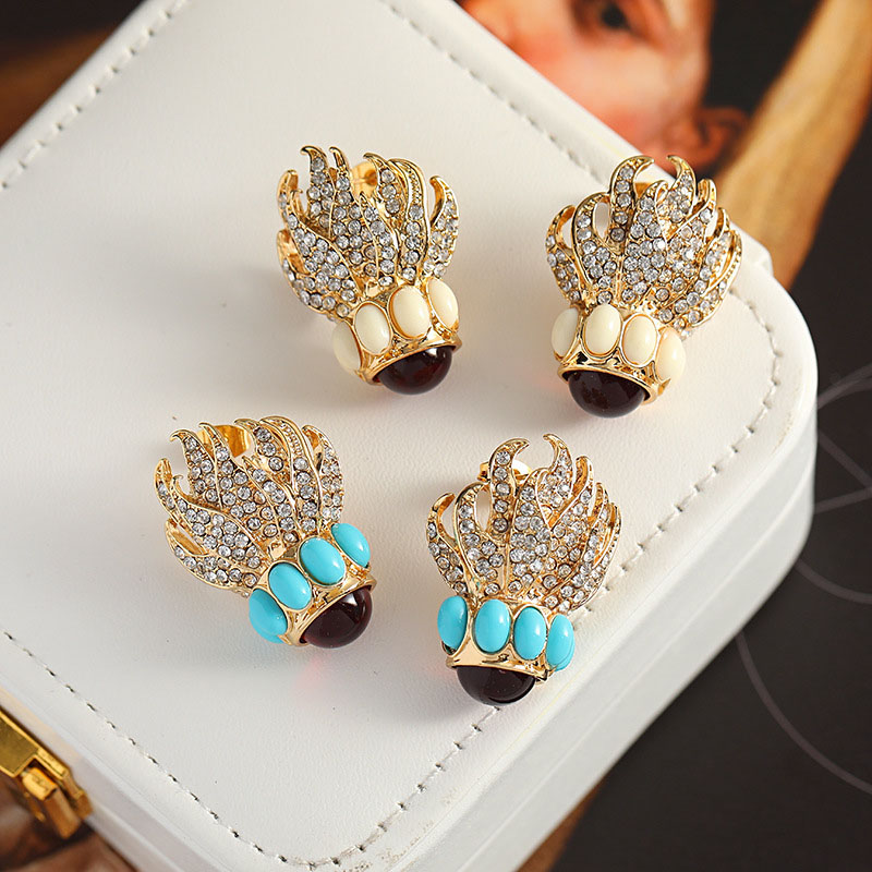 Vintage Chinese Court Earrings Flame 925 Earrings	 Supplier