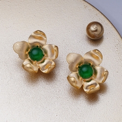Flower Earrings Fashion 18k Gold Vintage Studs	 Vendors