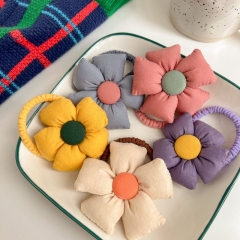 Japan And Korea Cute Flowers Korean Version Of High Elasticity Sweet Children's Hair Band Supplier