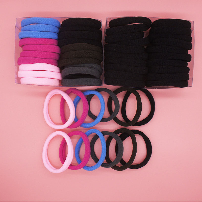 Wholesale High-stretch Hair Rope Hair Tie Boxed Seam-free Towel Hair Band