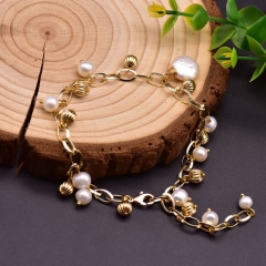 Wholesale Natural Baroque Pearl Fashion Handmade Bracelet
