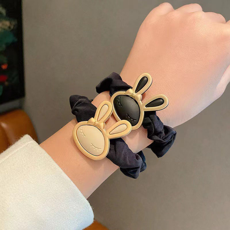 Korea Small Intestine Cute Rabbit Hair Tie High Elasticity Hair Rope Supplier