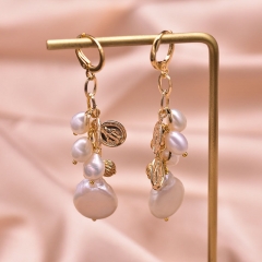 Wholesale 925 Silver Freshwater Pearl Lapis Lazuli Earrings Long Earrings