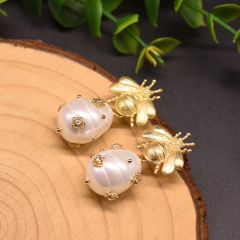 Wholesale Pearl 925 Sterling Silver Vintage Earrings