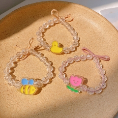 Children's Beads Crystal Cute Korean Head Rope Bracelet Dual-use Supplier