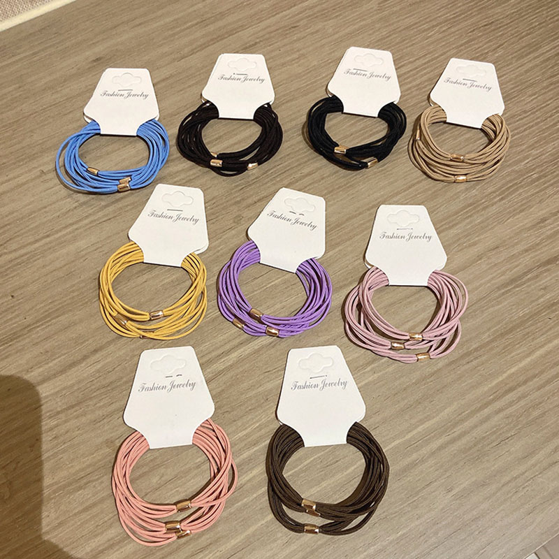 Colorful Basic Leather Band High Elasticity Hair Band Supplier