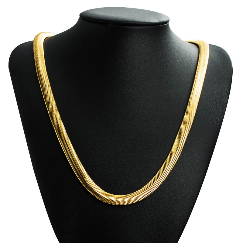 Wholesale Clavicle Chain 18k Gold Plated Popular Titanium Steel Non-tarnish Necklace